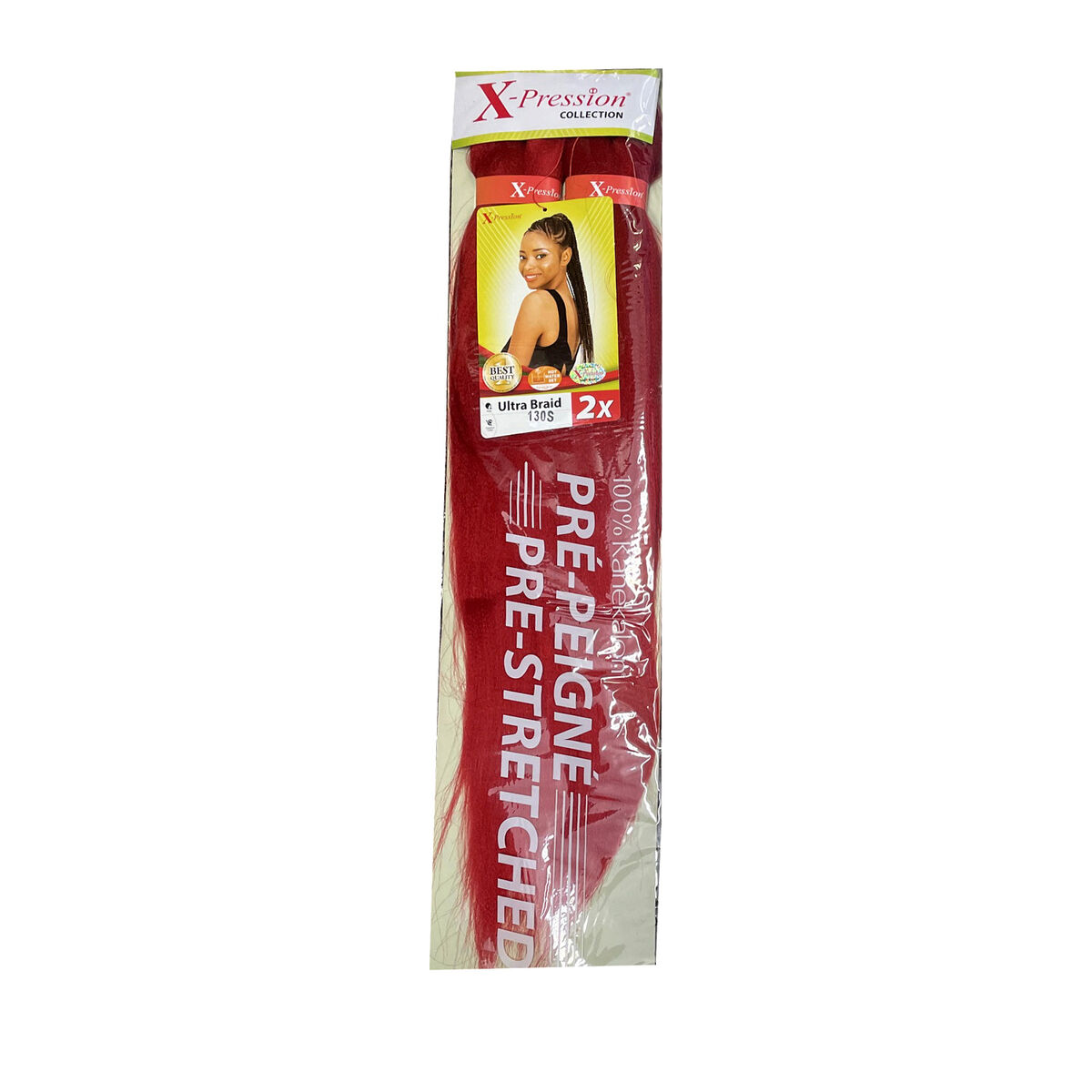 Hair extensions X-Pression Pre Peigne Röd 2 antal